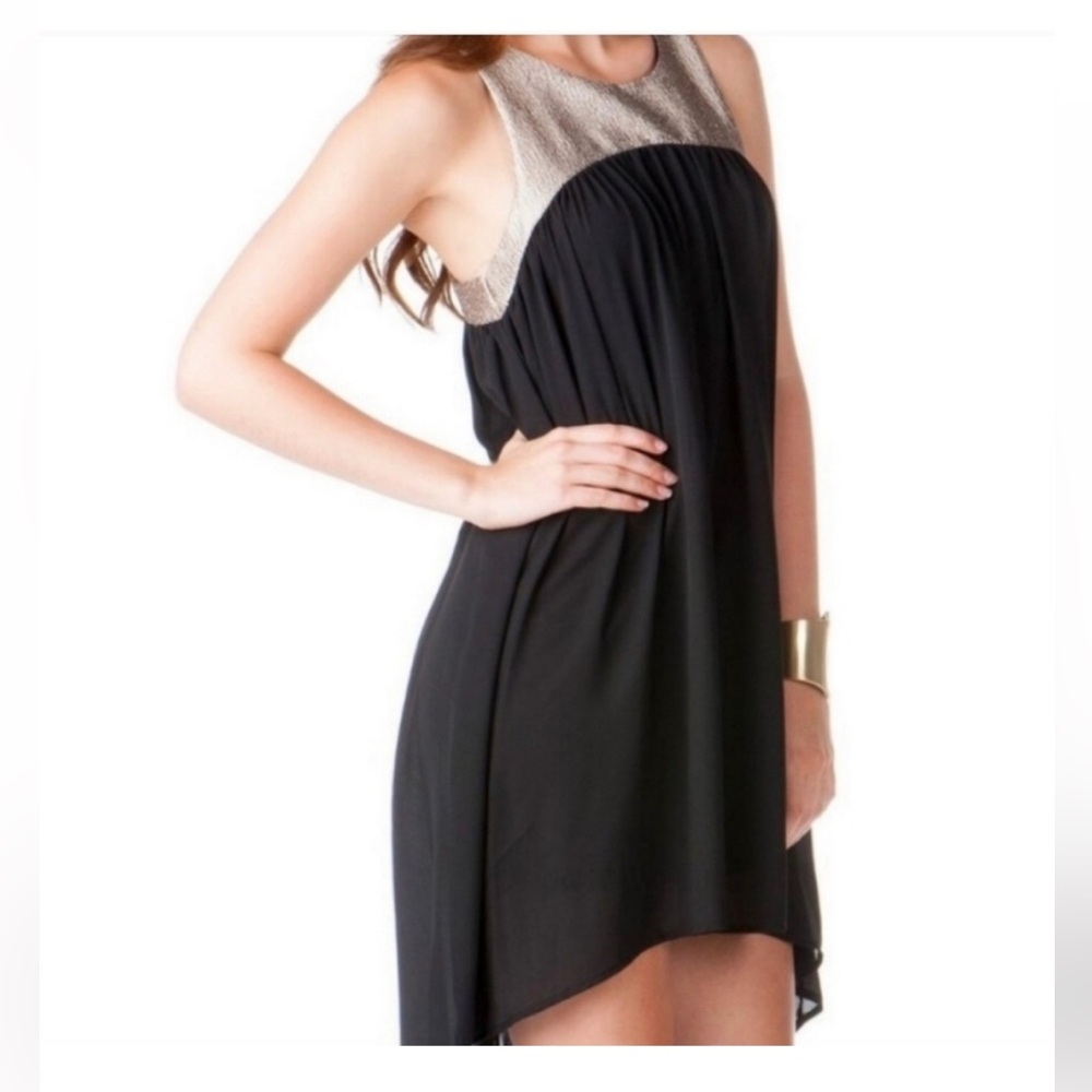 Needle & Thread Chiffon High low Swing Dress M